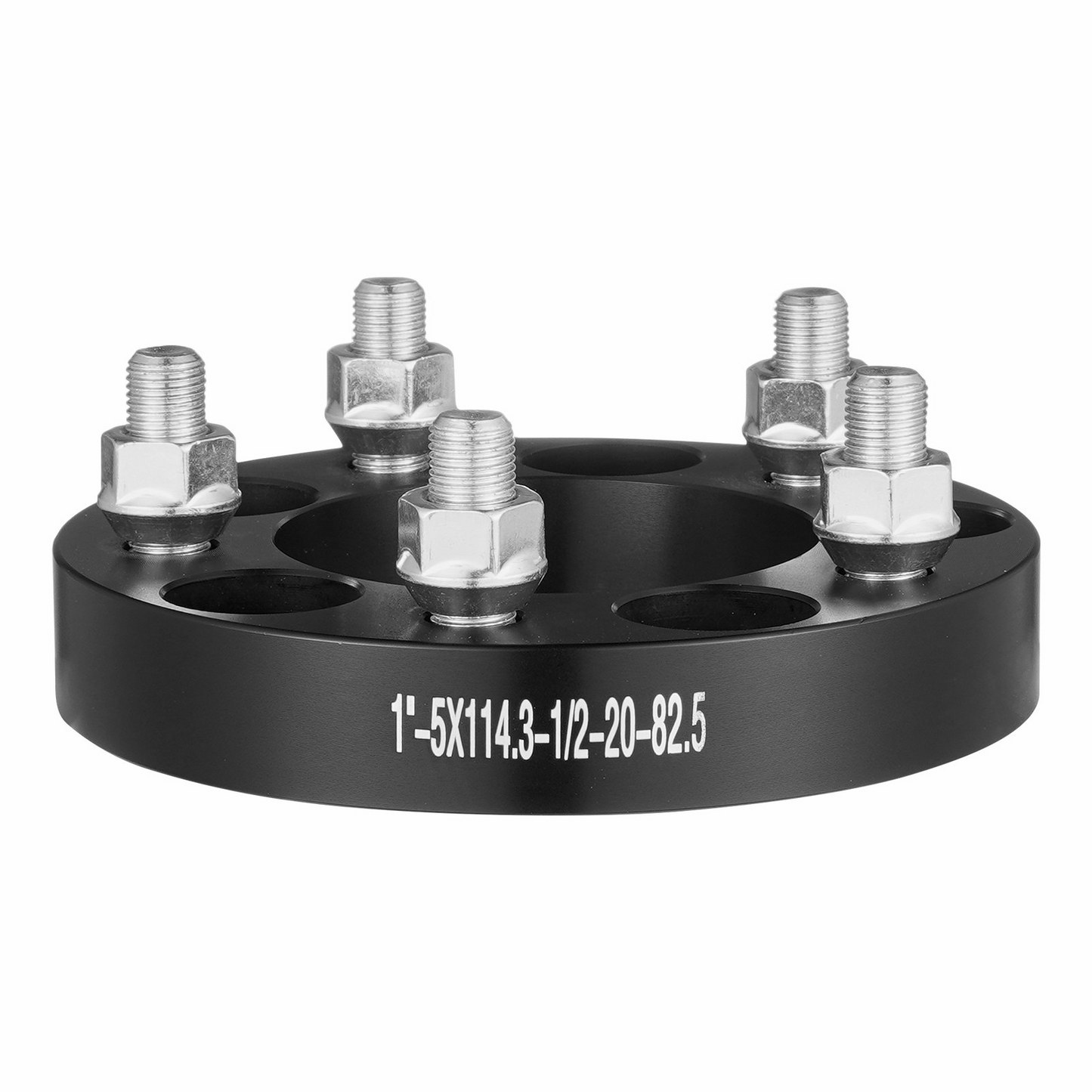 VEVOR 1" 5"x4.5" Wheel Spacers Wheel Adapters 5 Lug Forged Spacer 4 PCS Black