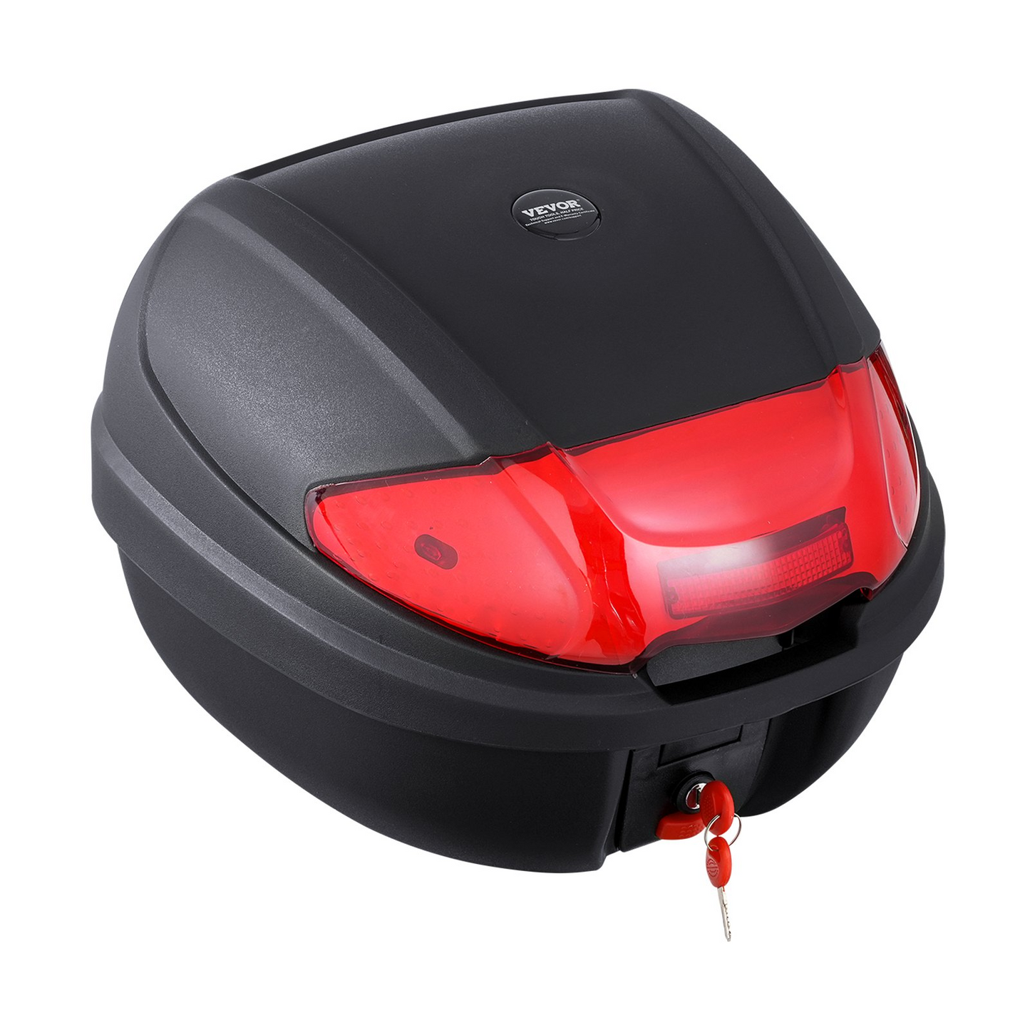 VEVOR 38L Motorcycle Top Case Universal Motorbike Tail with Reflective Panel