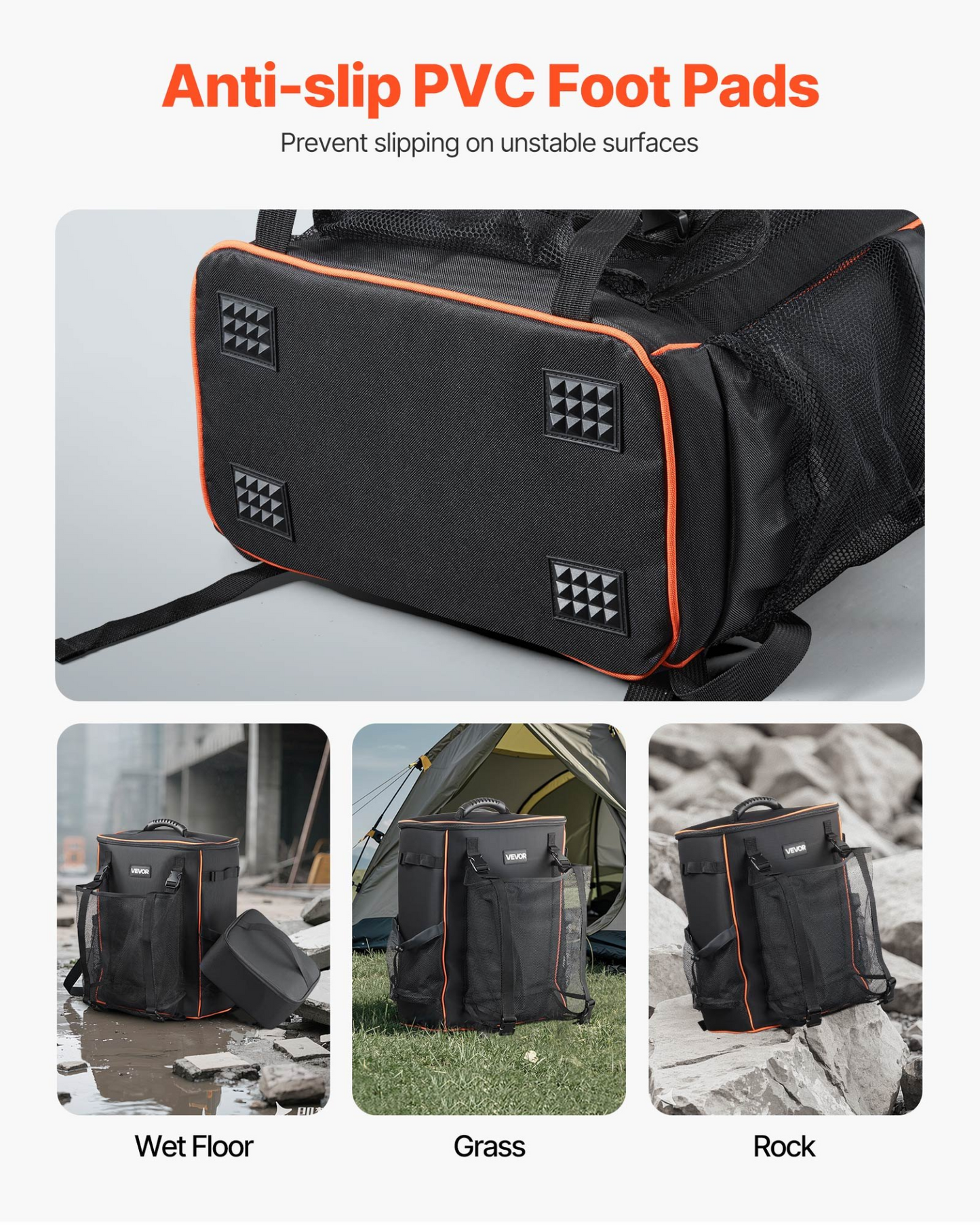 VEVOR 35.6L Welding Backpack 600D Polyester Welder Backpack for Tools and Helmet