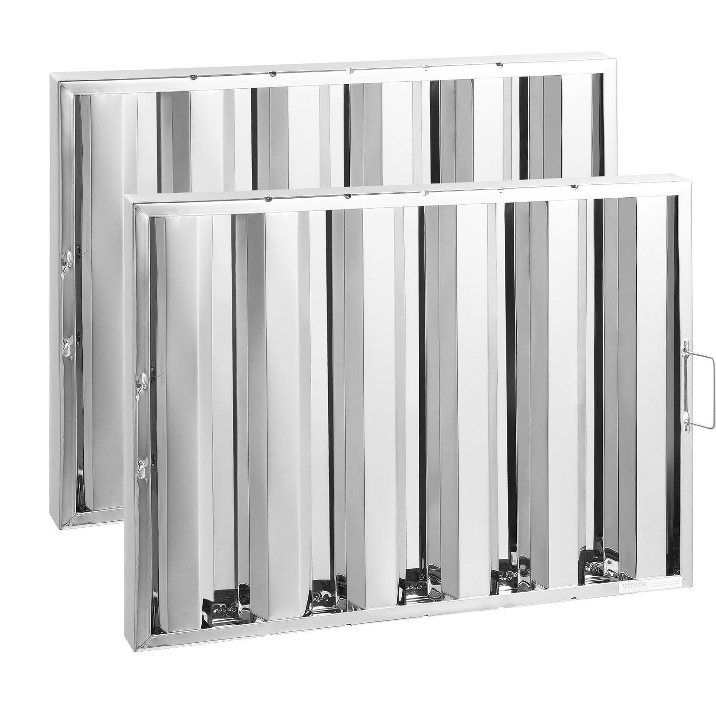 VEVOR 24.5Wx19.5H Inch Commercial Hood Filter Range Hood Baffle Stainless Steel