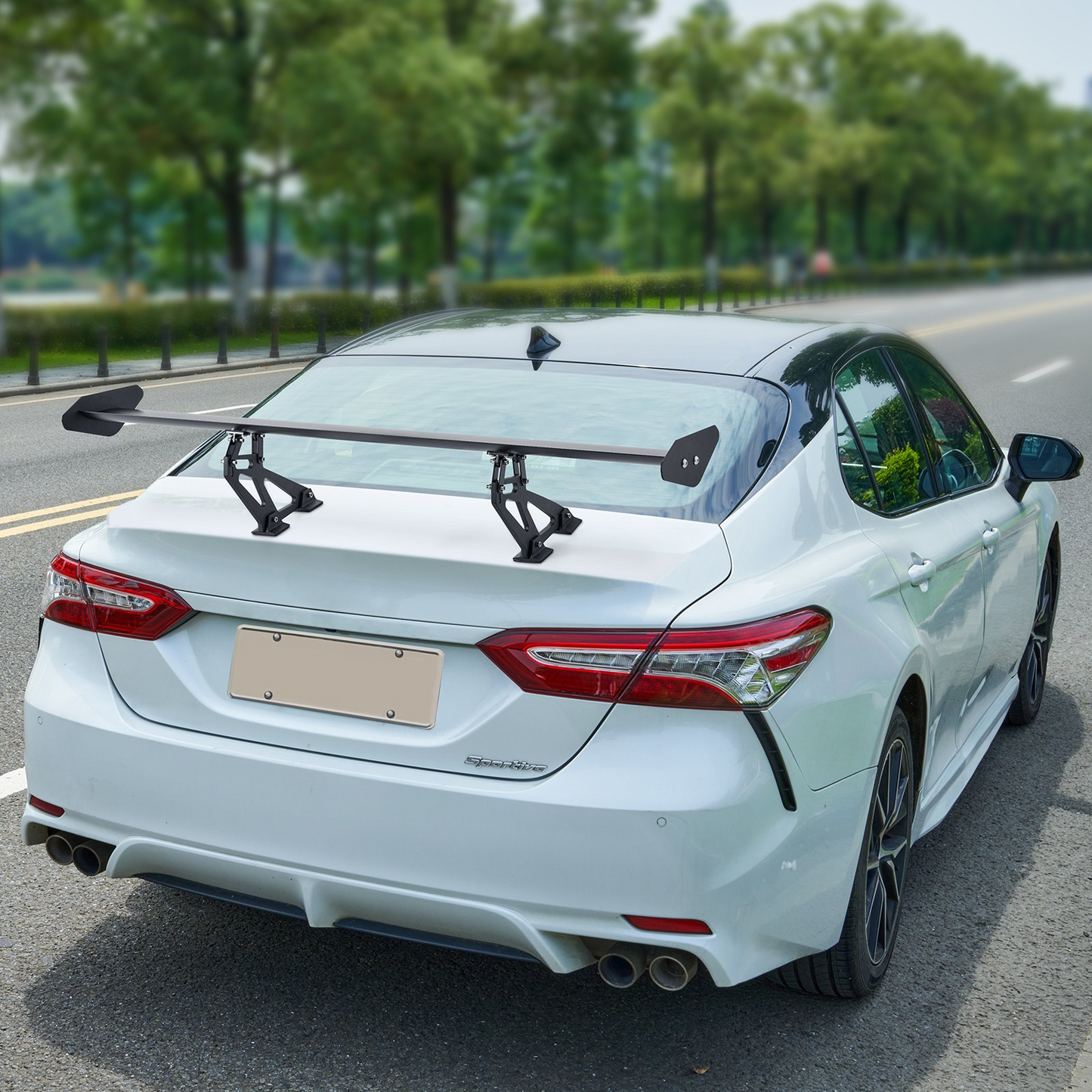 VEVOR Universal Rear Spoiler GT Style Adjustable Trunk Wing Car Racing 43.3"/110 cm