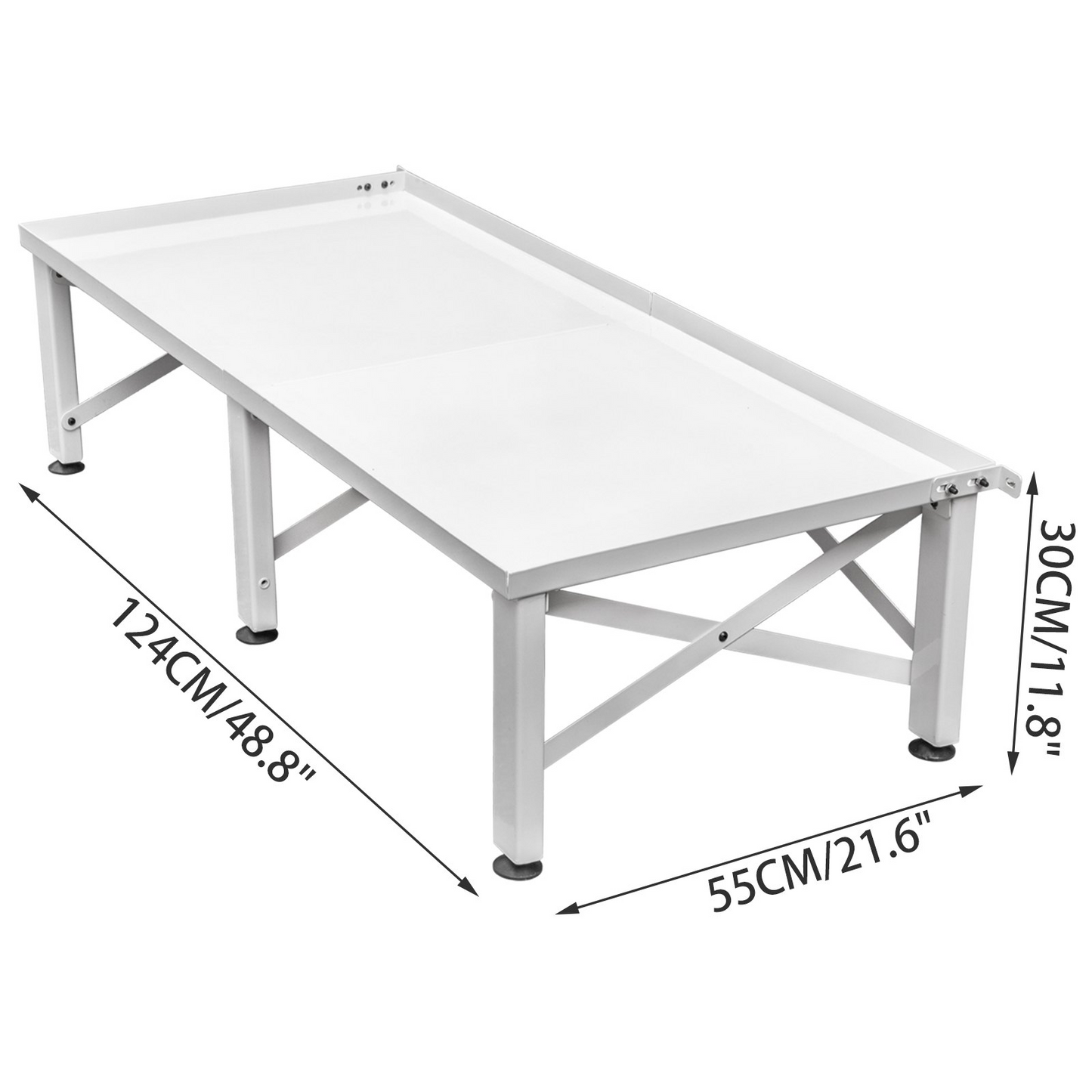 VEVOR Laundry Pedestal 124x54.9 cm Universal Laundry Pedestal 30 cm Height Laundry Pedestal Universal with Height-adjustable Feet for Washing Machines, Dryers, Freezers or Refrigerator