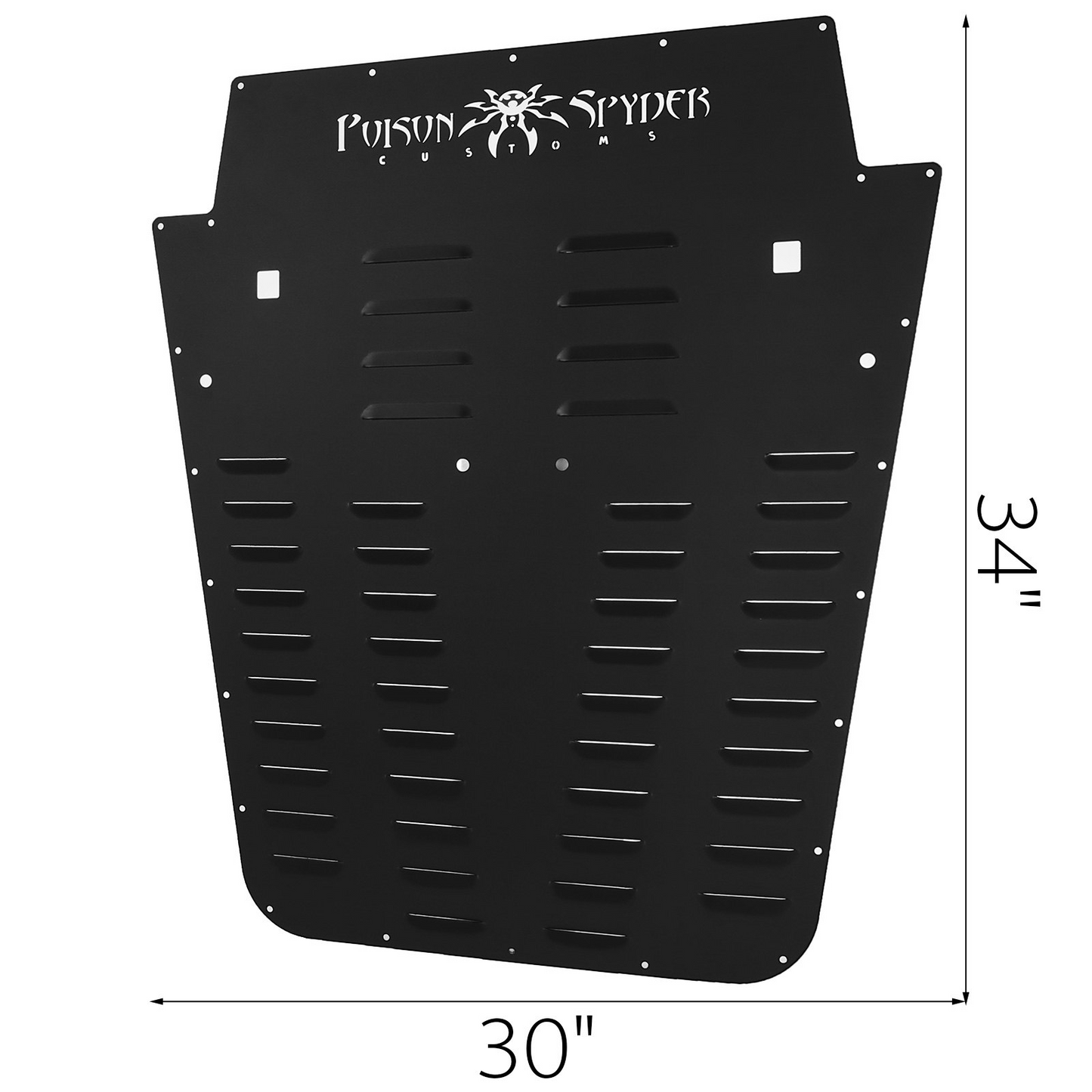 VEVOR Aluminum Poison Spyder Vented Hood Louver for 2007-2018 Jeep Wrangler JK