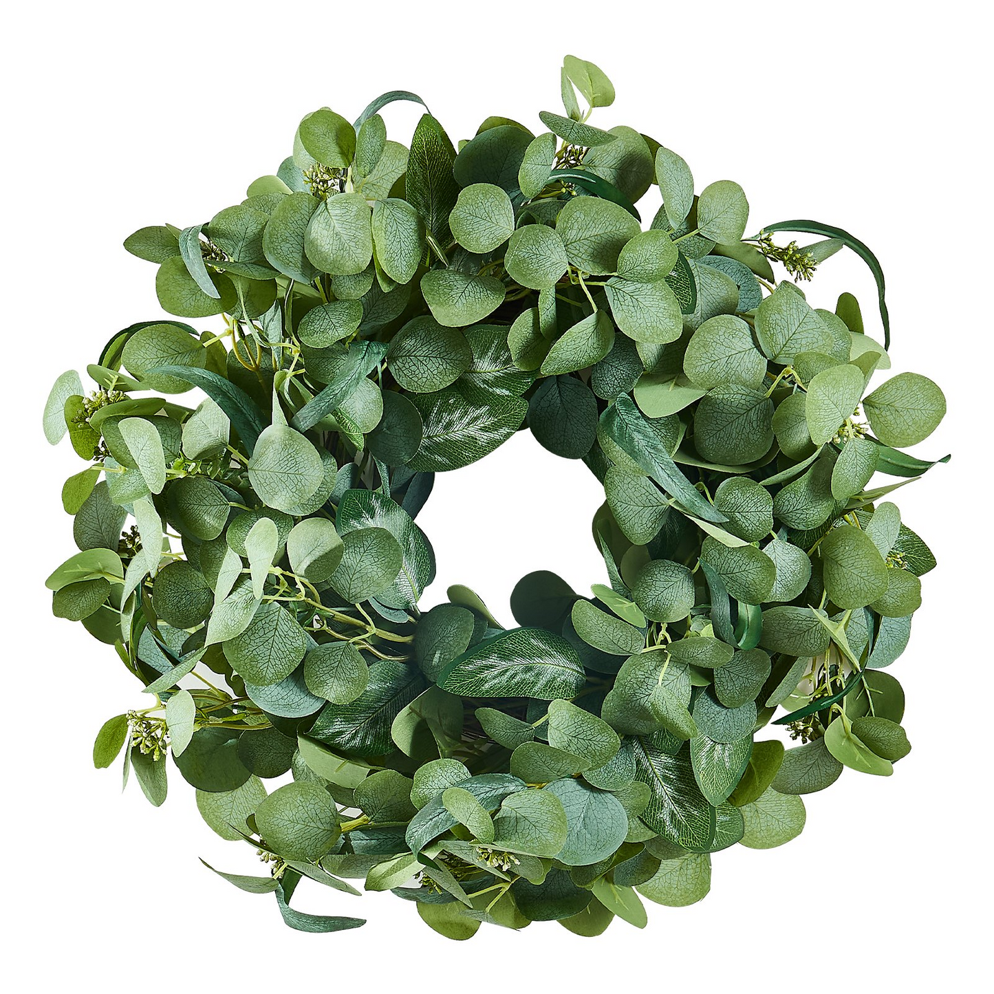VEVOR Artificial Decorative Wreath 26 in Green Eucalyptus Leaves Year Round