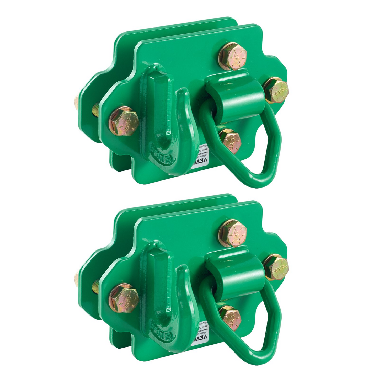 VEVOR 3/8" Tractor Bucket Hooks Grade 70 Steel Grab Hooks 12,000 lbs for RV UTV