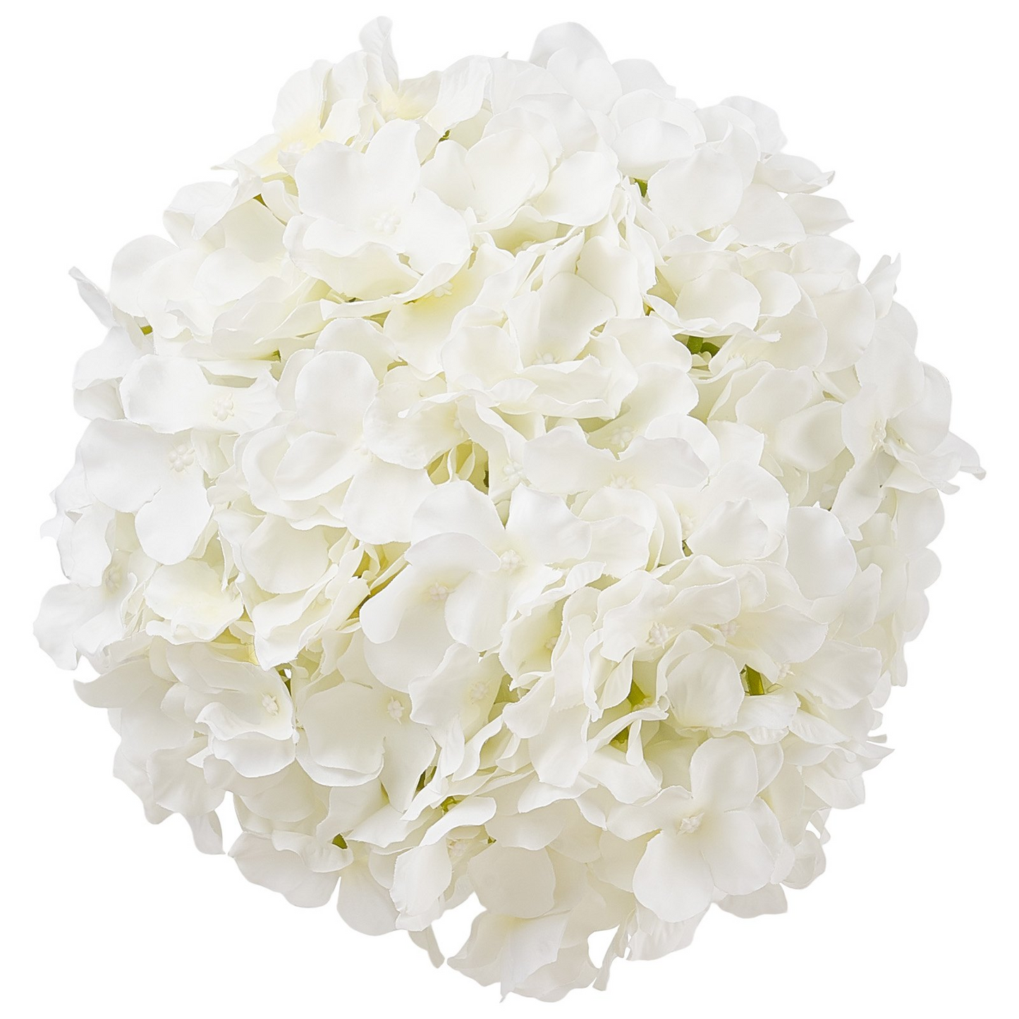 VEVOR 65 Pcs Artificial Silk Hydrangea Flowers 9.8 In Bouquet Arrangement White
