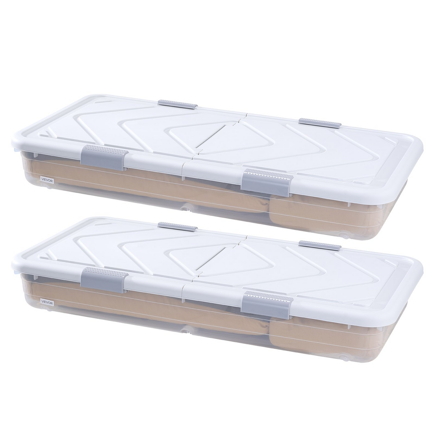 VEVOR Under Bed Storage with Wheels 39.8x20.1x5.9 In Rolling Storage Bags 2 Pack