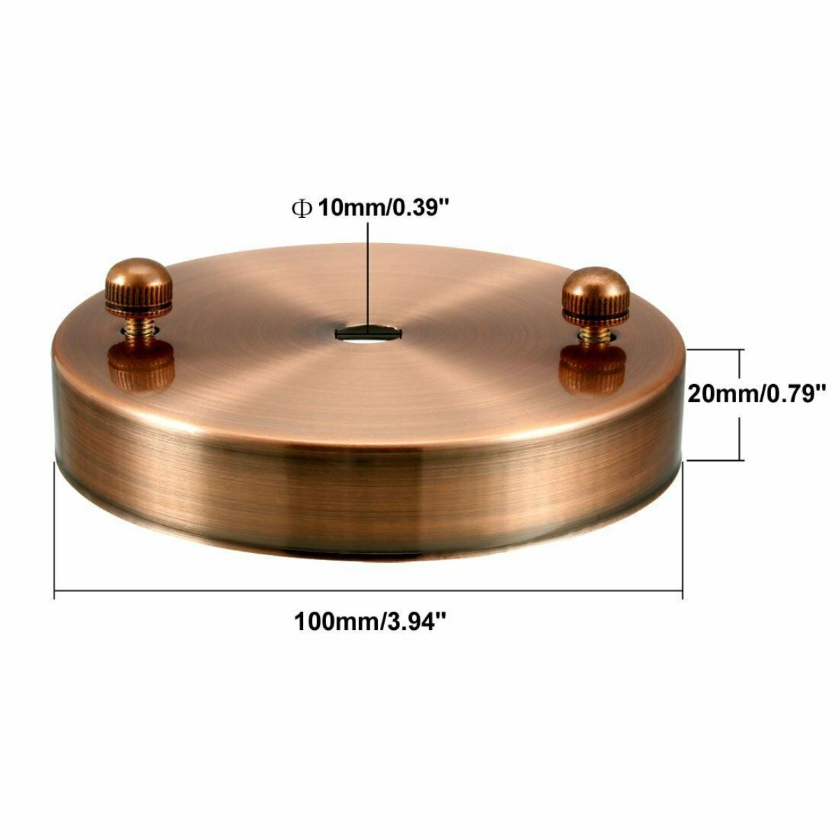 Single Point Copper Color Outlet Ceiling Hook Ring Plate Perfect for fabric flex cable~2661