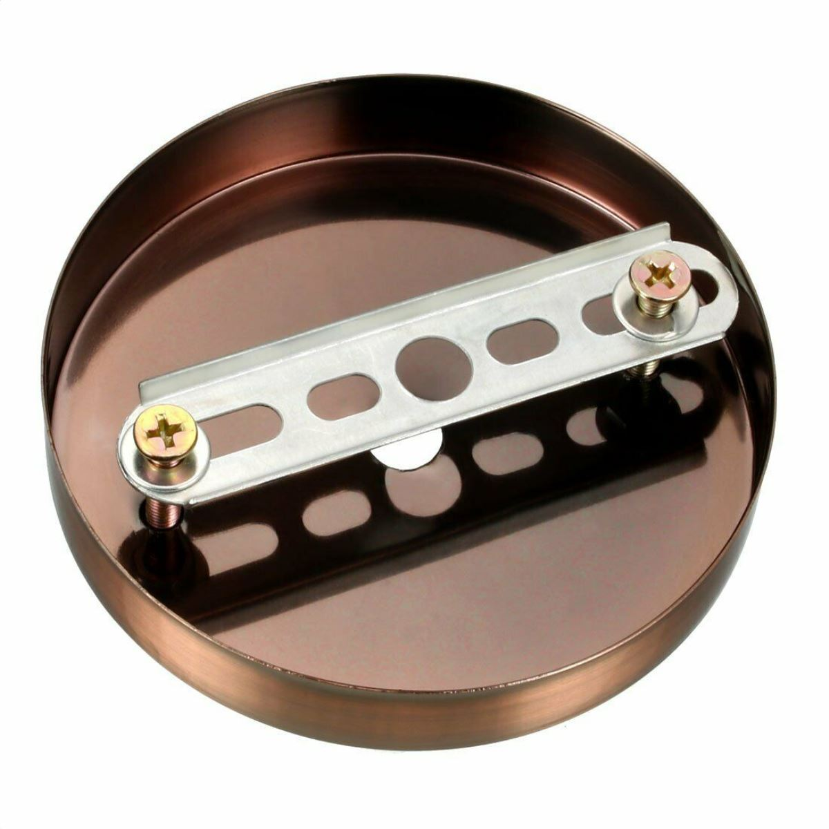 Single Point Copper Color Outlet Ceiling Hook Ring Plate Perfect for fabric flex cable~2661