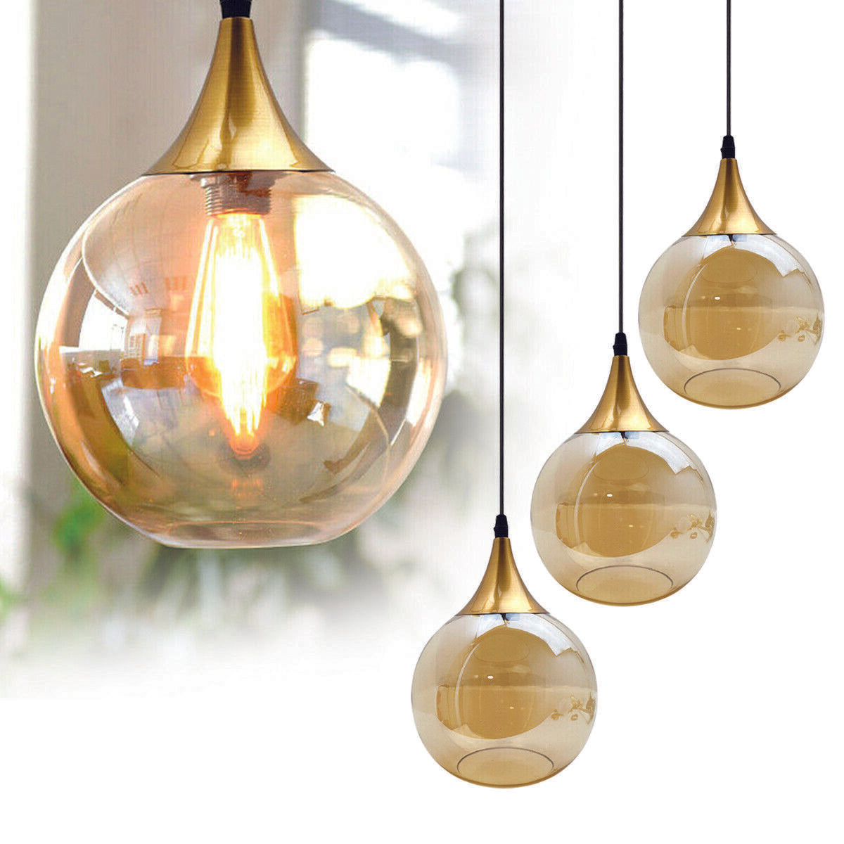 Globe Smoked Glass Pendant Light Shade~2593