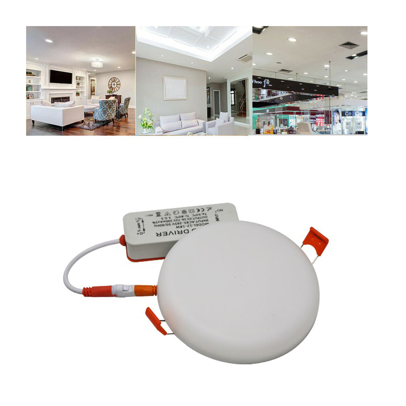 Ultra Thin LED 18 W 6000 K LED Panel Recessed Round Ceiling Spotlight Down Light~2528