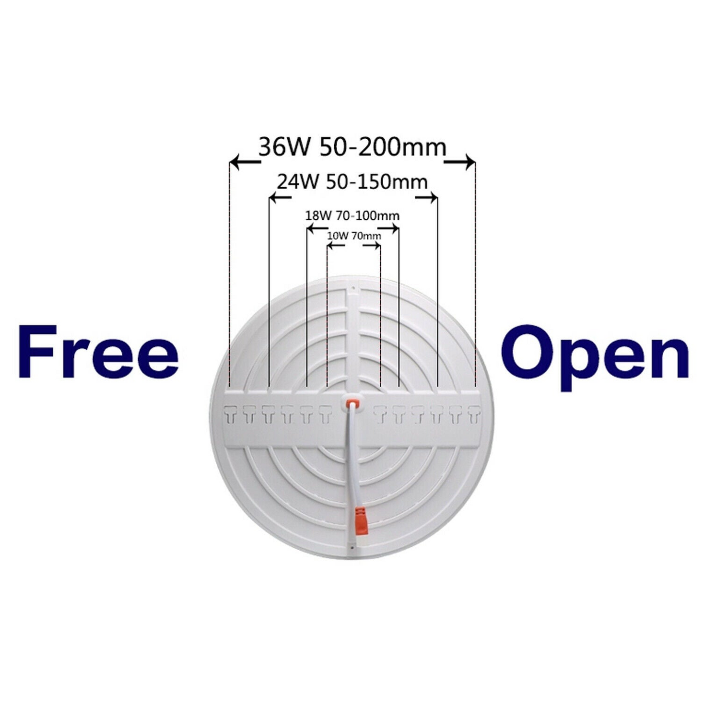 Ultra Thin LED 18 W 6000 K LED Panel Recessed Round Ceiling Spotlight Down Light~2528