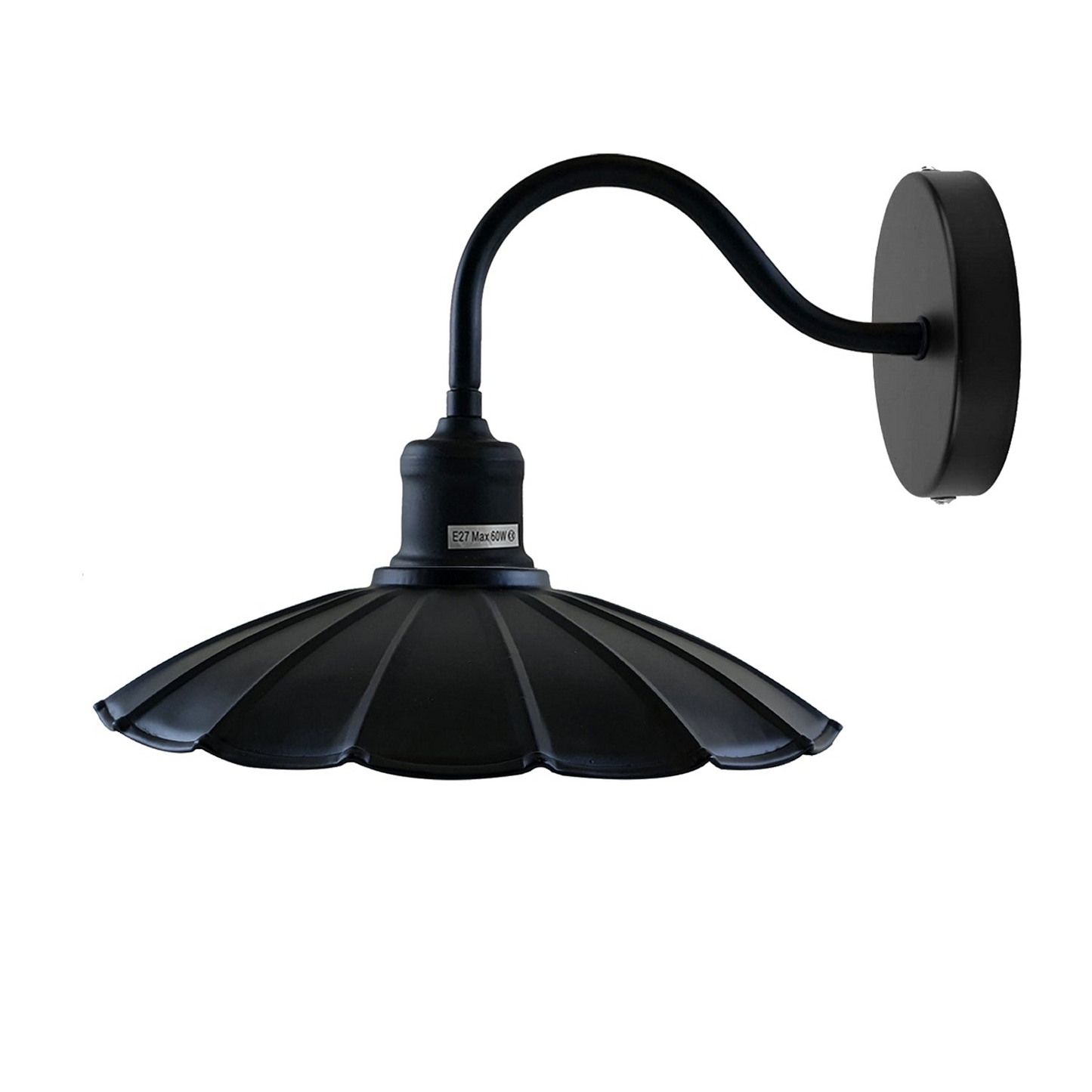 LEDSone industrial vintage Black Metal Wall Lights Shade Indoor Retro Wall Sconce Lighting~1501