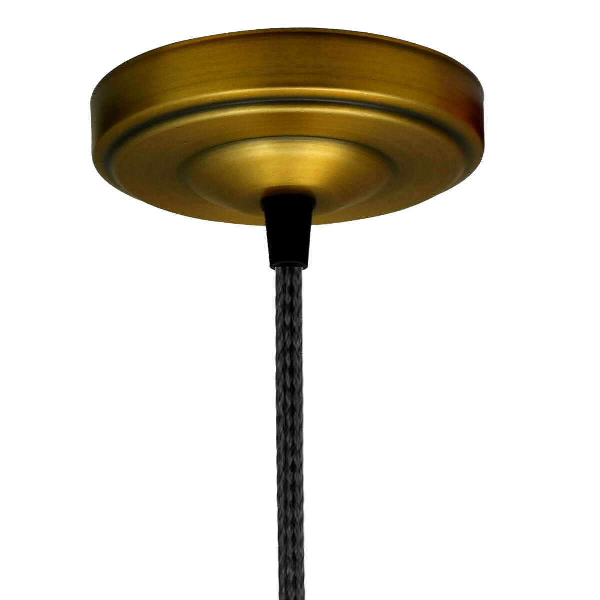 Yellow Brass Ceiling Rose 108mm Diameter Vintage Light Fitting~1466
