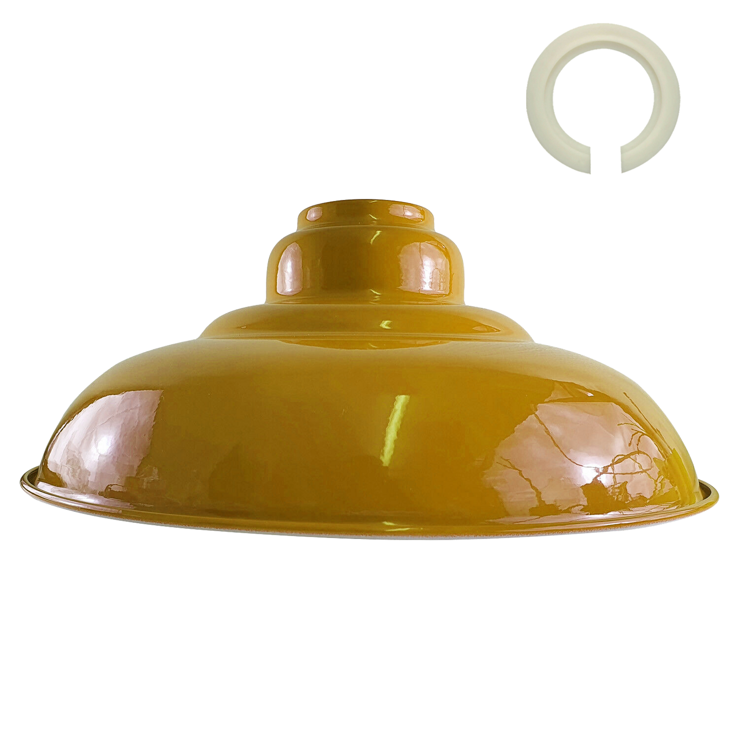 Yellow Colour Gloss Modern Metal Indoor Home Light Lampshade ~1091