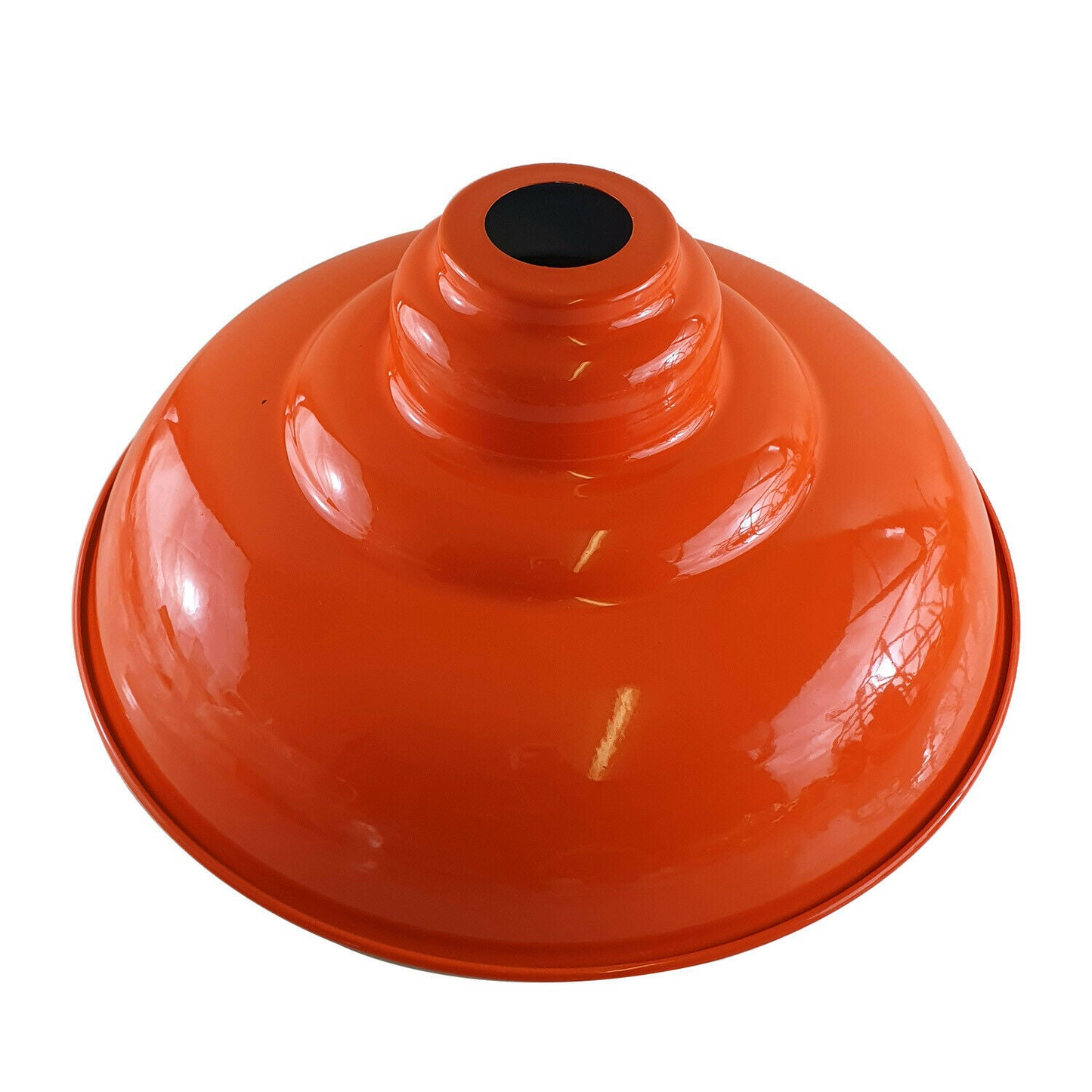 Vintage Gloss Orange Metal Light Shades – Easy Fit Retro Ceiling Pendant Lampshade~1088