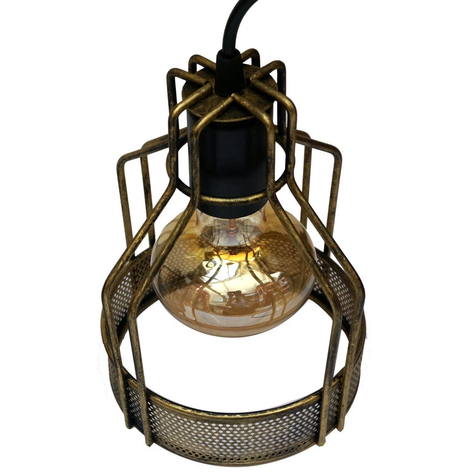 Lampshade Modern Ceiling Pendant Brass Chandelier Light~3176
