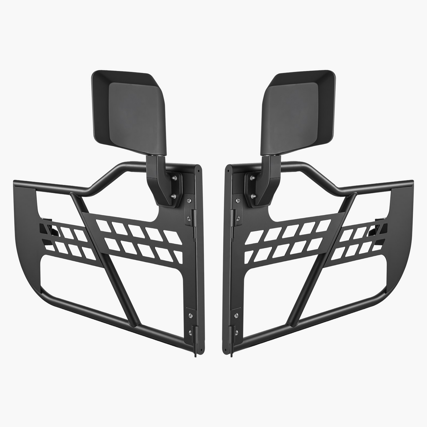 VEVOR Jeep Tube Doors, 2-Door, Hunting Style Jeep Tubular Door with Heavy-Duty Hinges & OE Latch, Jeep Doors with Rear View Mirrors, Fit for 2018-2024 Jeep Wrangler JL & 2020-2024 Jeep Gladiator JT