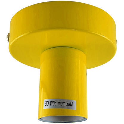 Yellow Flush Ceiling Light Fitting Light Holder ~1685