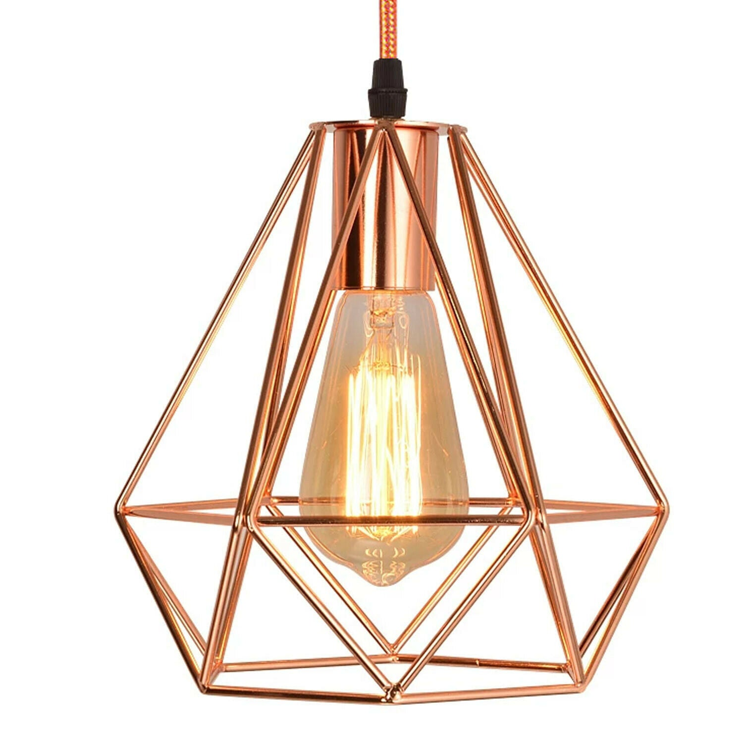 Rose Gold Industrial Metal Ceiling Hanging Pendant Light~1138