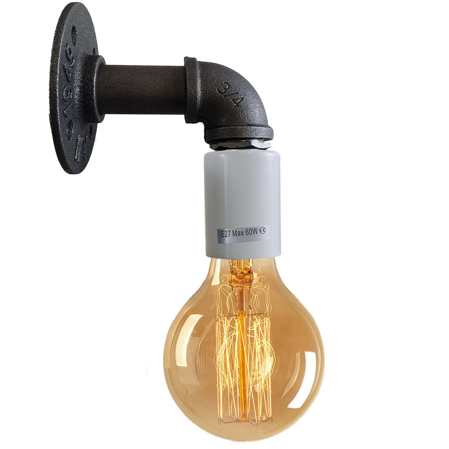 White Water Pipe Wall Lamp Industrial style single wall light fitting~1529