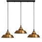 Yellow Brass Multi outlet Pendant Lampshade~1984