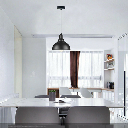 Modern Black Ceiling Light Shade Pendant Metal Dome Lamp Light~1853