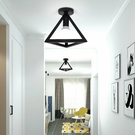 Ceiling Lamp Light Flush Mount Modern Industrial Cage Ceiling Light Hallway Lamp~2265
