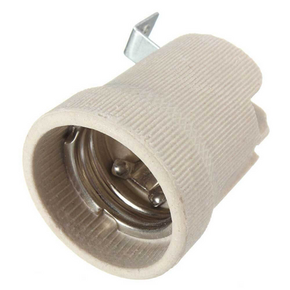 Ceramic Holder For Lamps Porcelain E27 Edison Screw Base ~2963
