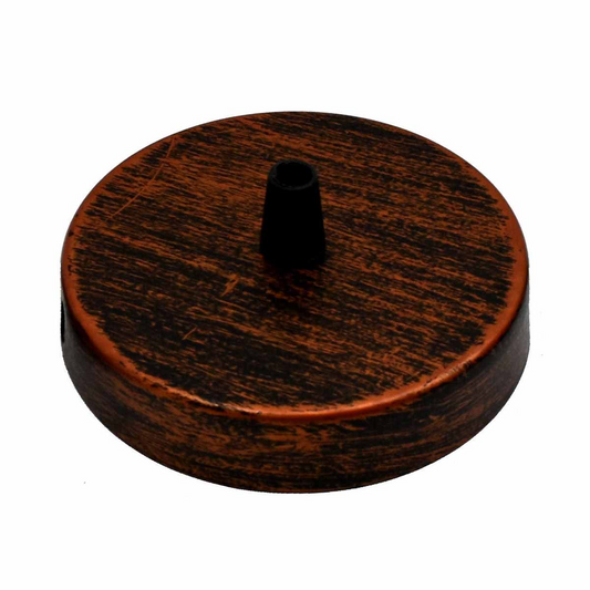 Rustic Red Single Point Drop Outlet Ceiling Rose~2829