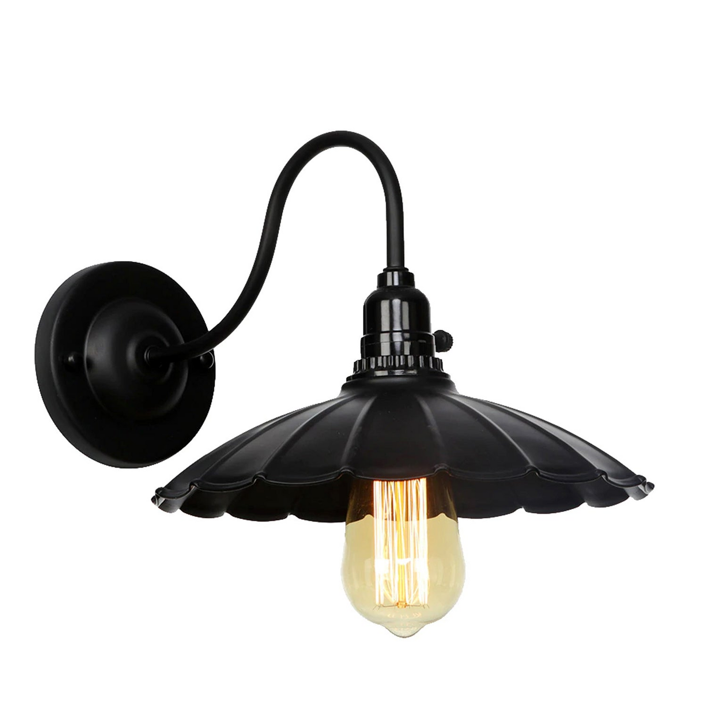 Black Retro Vintage Industrial Wall Lights Rustic Sconce Lamp Fixture~2676