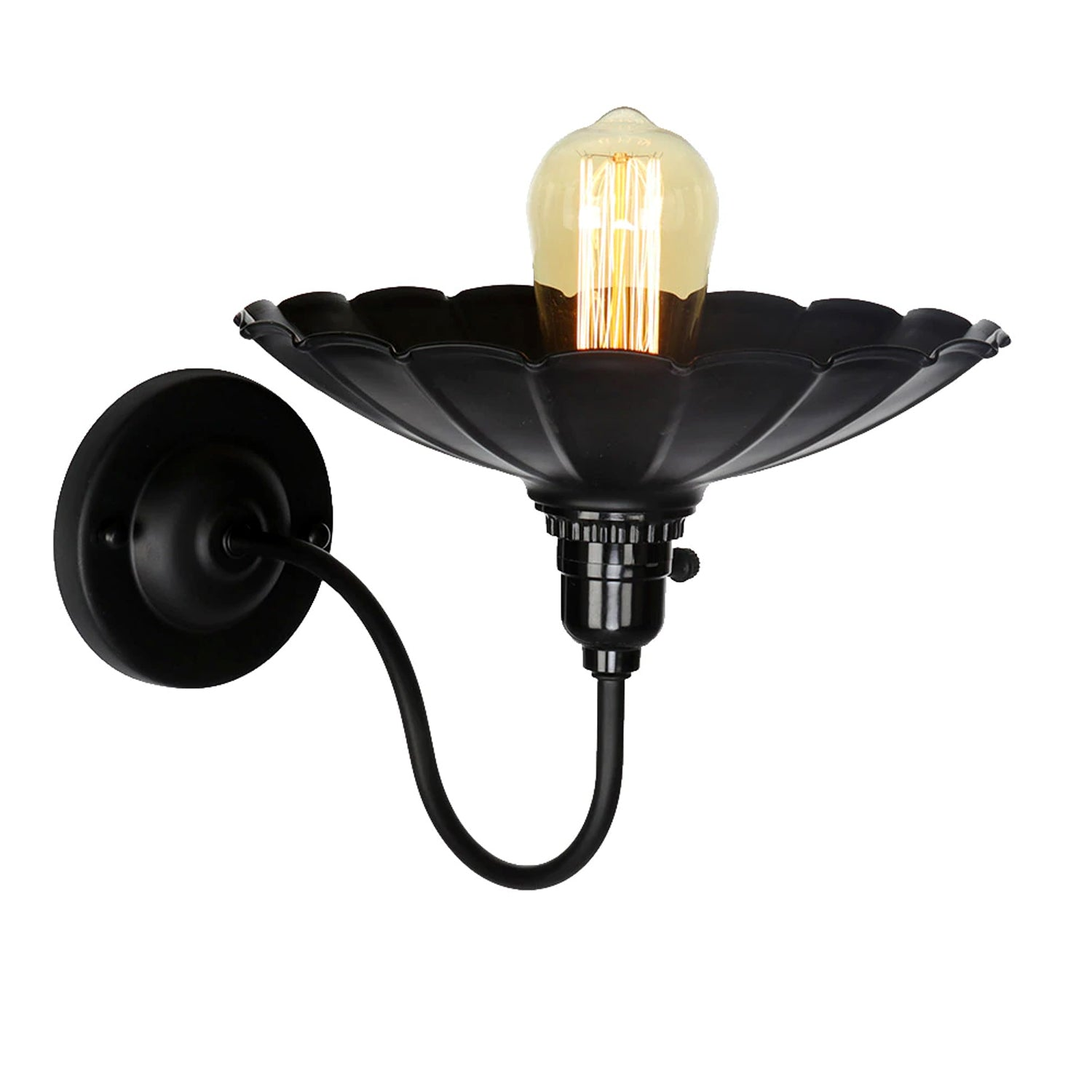 Black Retro Vintage Industrial Wall Lights Rustic Sconce Lamp Fixture~2676