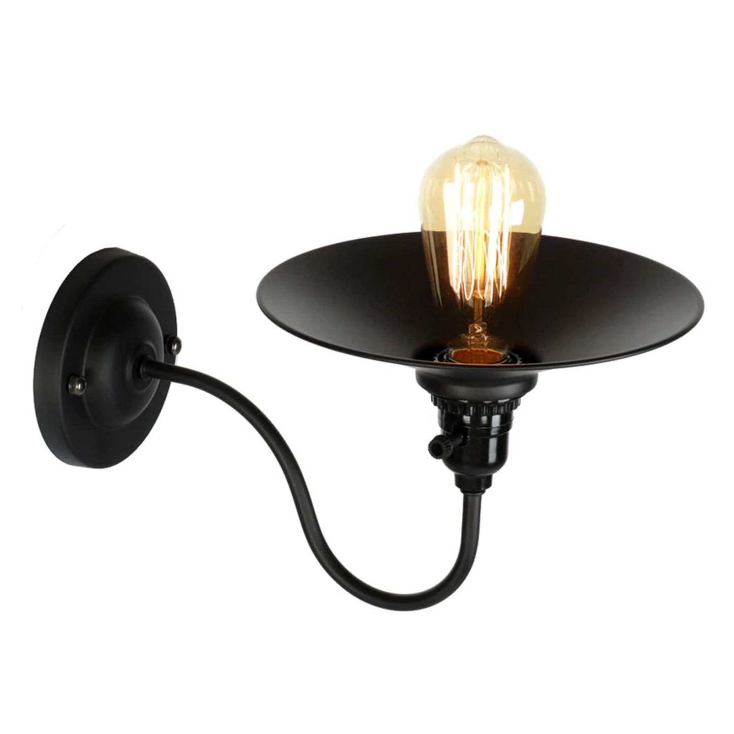 Retro Vintage Light Shade Ceiling Lifting Swan Neck Industrial Wall Lamp Fixture~2674