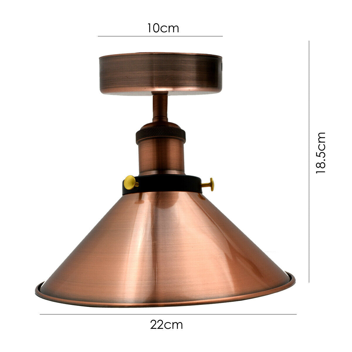 Vintage Industrial Ceiling Lights Retro Pendant Copper Shade Sconce Lamp~2601
