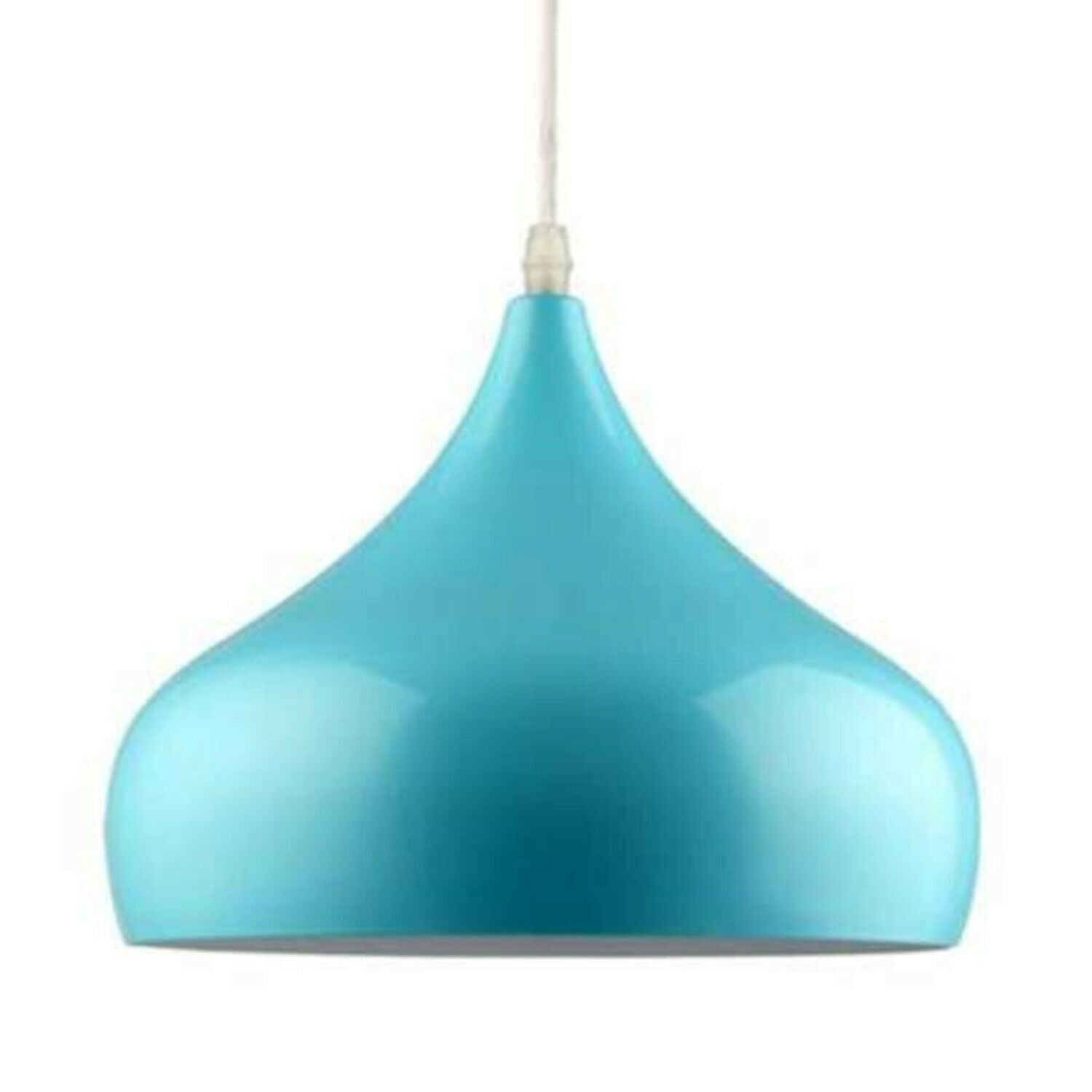 Vintage Industrial Metal Ceiling Blue Hanging Pendant Shade~2505