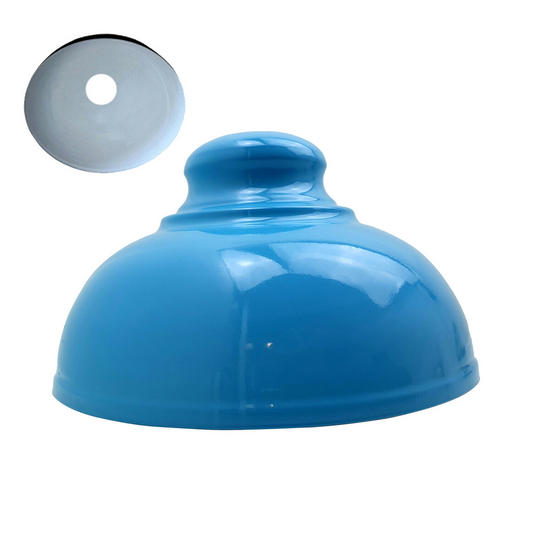 Modern Metal Easy Fit Pendant Light Blue Lampshade ~2085