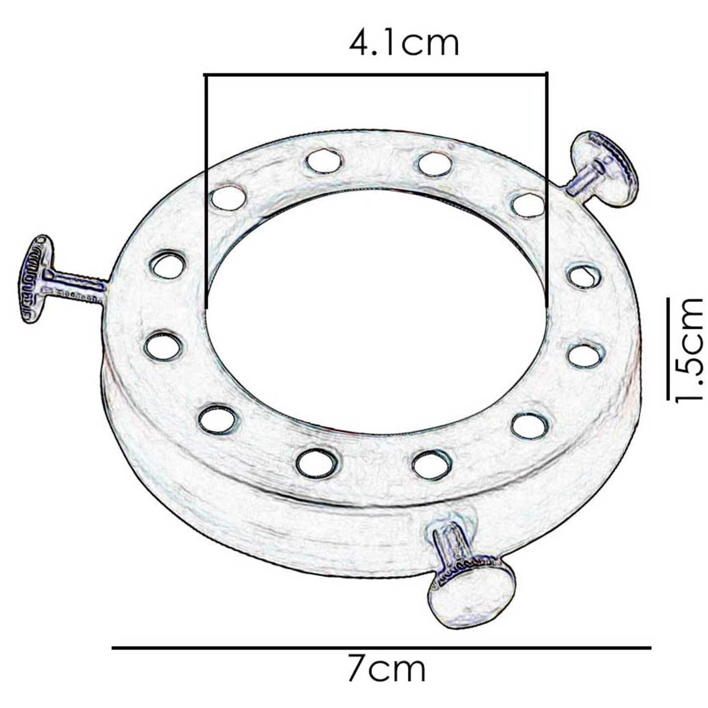 Brushed Brass Lamp Shade Ring for Pendant Light Socket Holder Fitting~1040