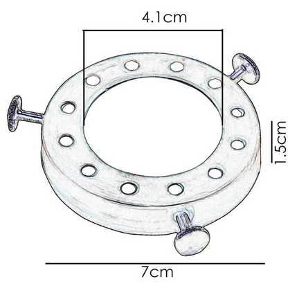 Brushed Brass Lamp Shade Ring for Pendant Light Socket Holder Fitting~1040