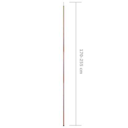 vidaXL Telescopic Tent Pole with Length of 170-255 cm Galvanised Steel