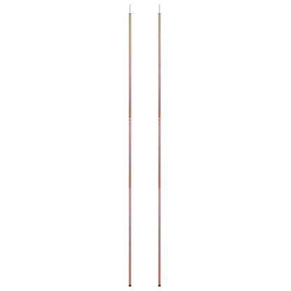 vidaXL Telescopic Tent Poles with Length of 170-255 cm 2 pcs Galvanised Steel