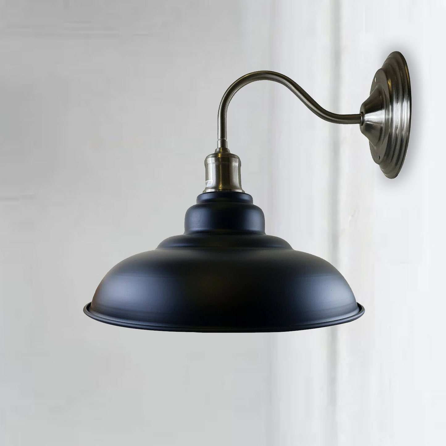 Vintage Black Metal Wall Light  Living Room Retro Industrial Lighting ~1665