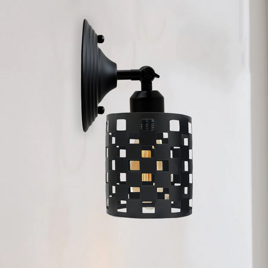 Industrial Black Cage Wall light~2568