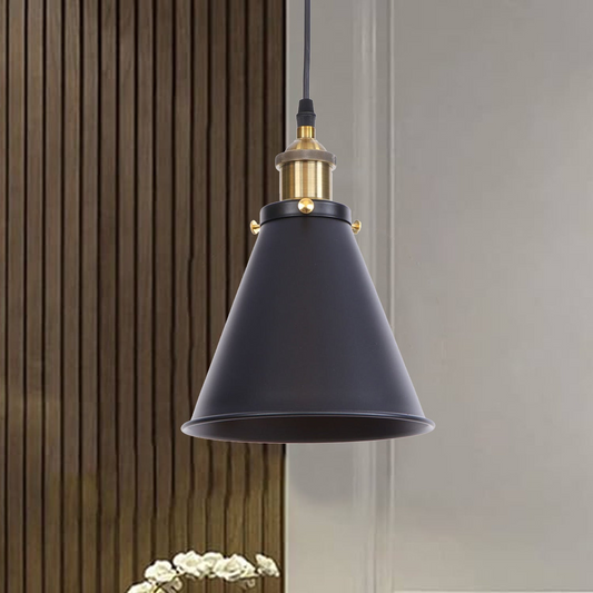 Vintage Retro Ceiling Corn Pendant Light Shade gold holder ~2887
