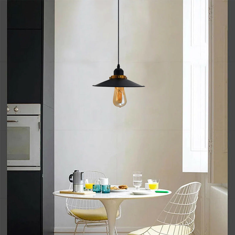 Adjustable Black Metal Ceiling Pendant Light Easy Fit ~2463