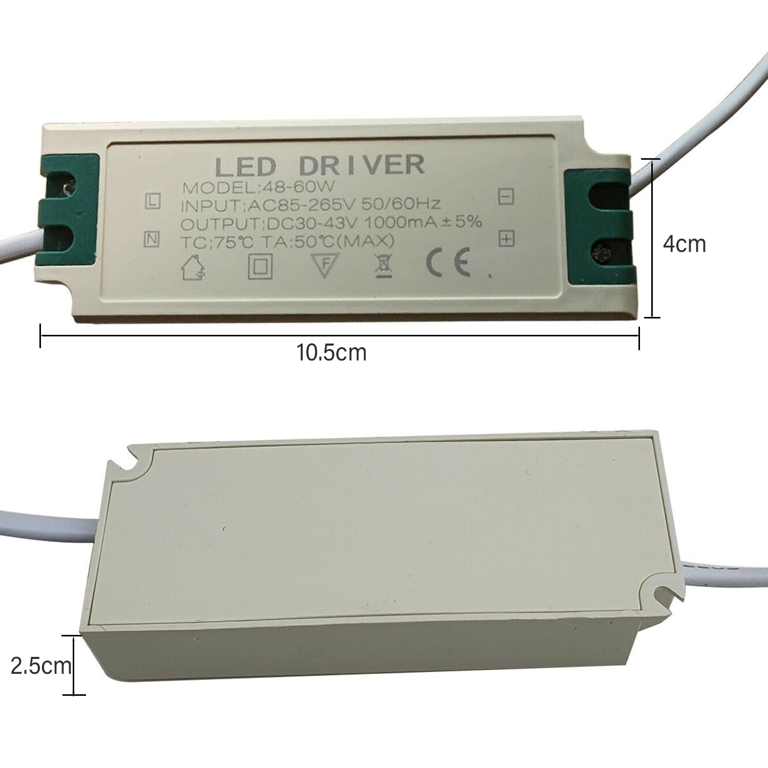 48W-60W  30-43V 1000mA LED Driver Power Supply Transformer ~ 2046