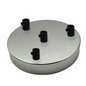 LEDSone industrial vintage 4 Outlet Chrome Metal Ceiling Rose 120x25mm~2789