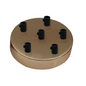 6 Outlet French Gold Metal Ceiling Rose 120x25mm~2796