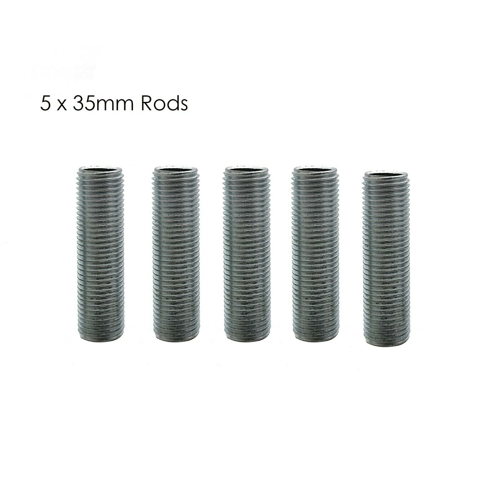 Pipe Nipple Lamp Repair Part 35mm Long 5pcs M10 Threaded Zinc Alloy~2896