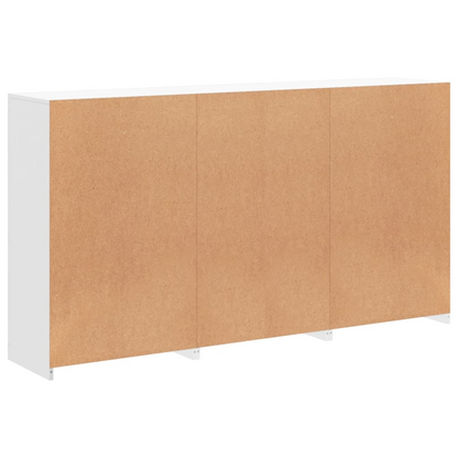 vidaXL Sideboard with LED Lights White 181.5x37x100 cm