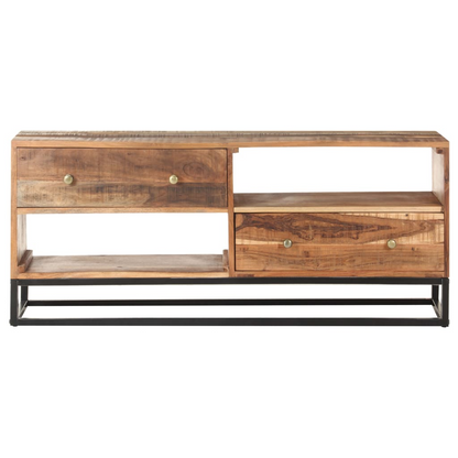 vidaXL TV cabinet 120x30x50 cm Rough Acacia Wood